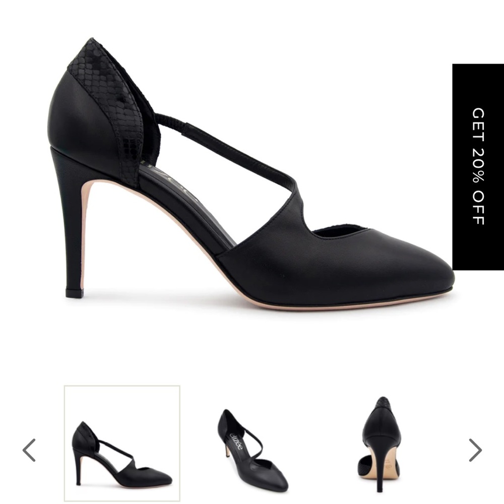 Elizee black pump Brand new in box. Handmade in Europe. Us 9. Napa leather.